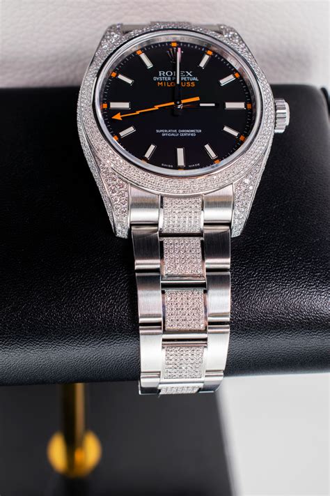 rolex milgauss black diamond.